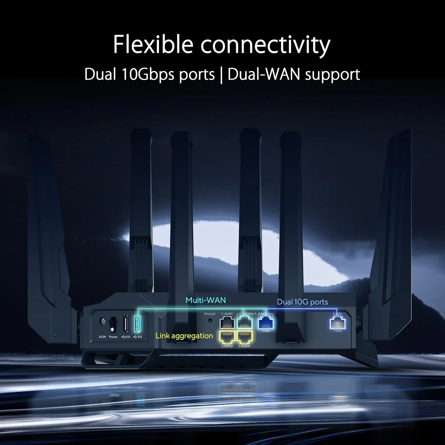 ASUS RT-BE96U BE19000 Tri-Band WiFi 7 Router