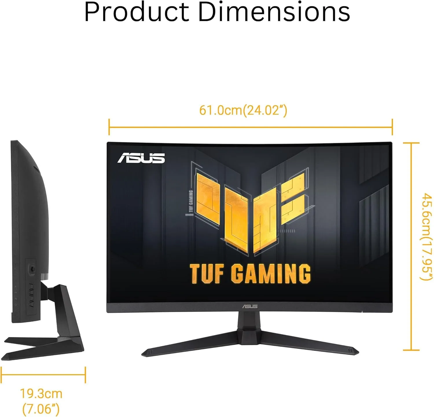 ASUS TUF Gaming Curved 1500R 180Hz Gaming Monitor (ELMB, FreeSync, 90% DCI-P3)