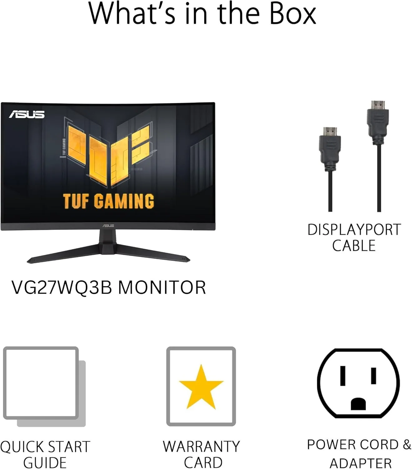 ASUS TUF Gaming Curved 1500R 180Hz Gaming Monitor (ELMB, FreeSync, 90% DCI-P3)