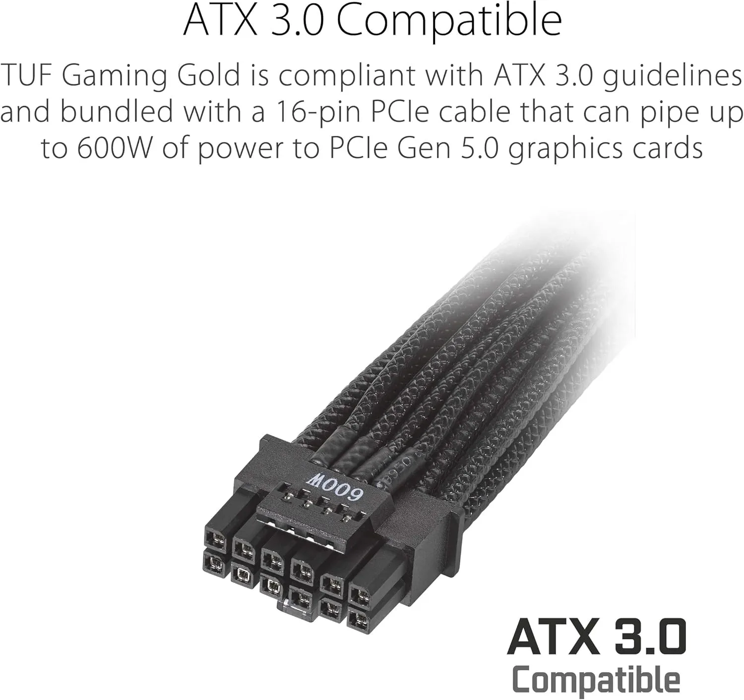 ASUS TUF Gaming 1000W Gold Fully Modular ATX 3.0 Power Supply