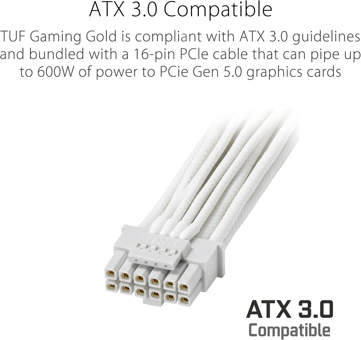 ASUS TUF Gaming 1000W Gold Fully Modular ATX 3.0 Power Supply