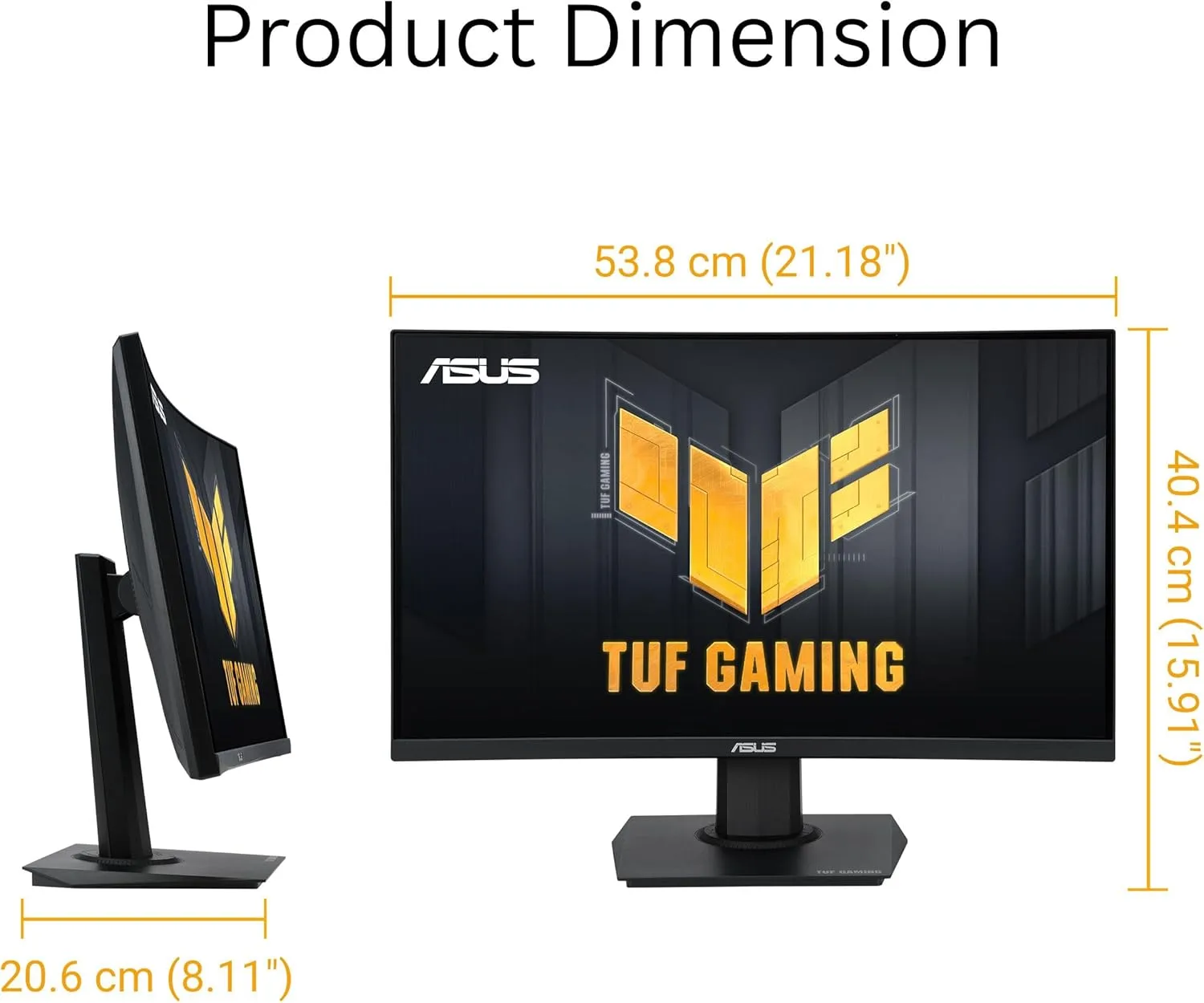 ASUS TUF Gaming Curved 1500R 180Hz Gaming Monitor (ELMB, FreeSync, 90% DCI-P3)