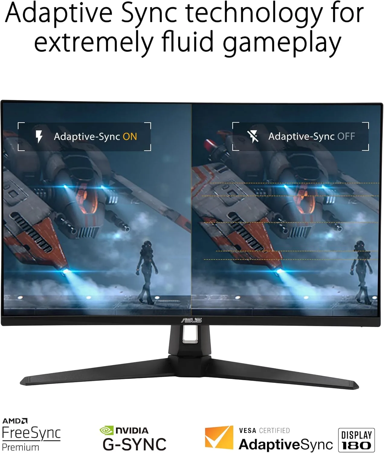 ASUS TUF Gaming QHD (2560x1440) Gaming Monitor — 1ms, ELMB, FreeSync Premium, HDR-10