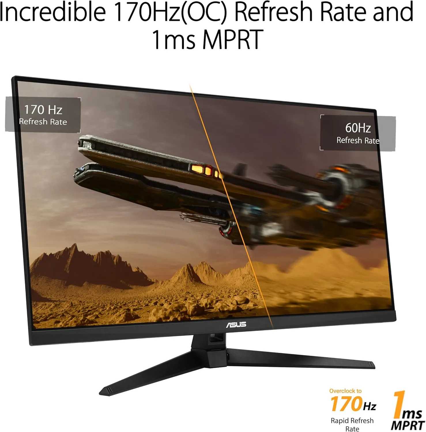 ASUS TUF Gaming QHD (2560x1440) Gaming Monitor — 1ms, ELMB, FreeSync Premium, HDR-10