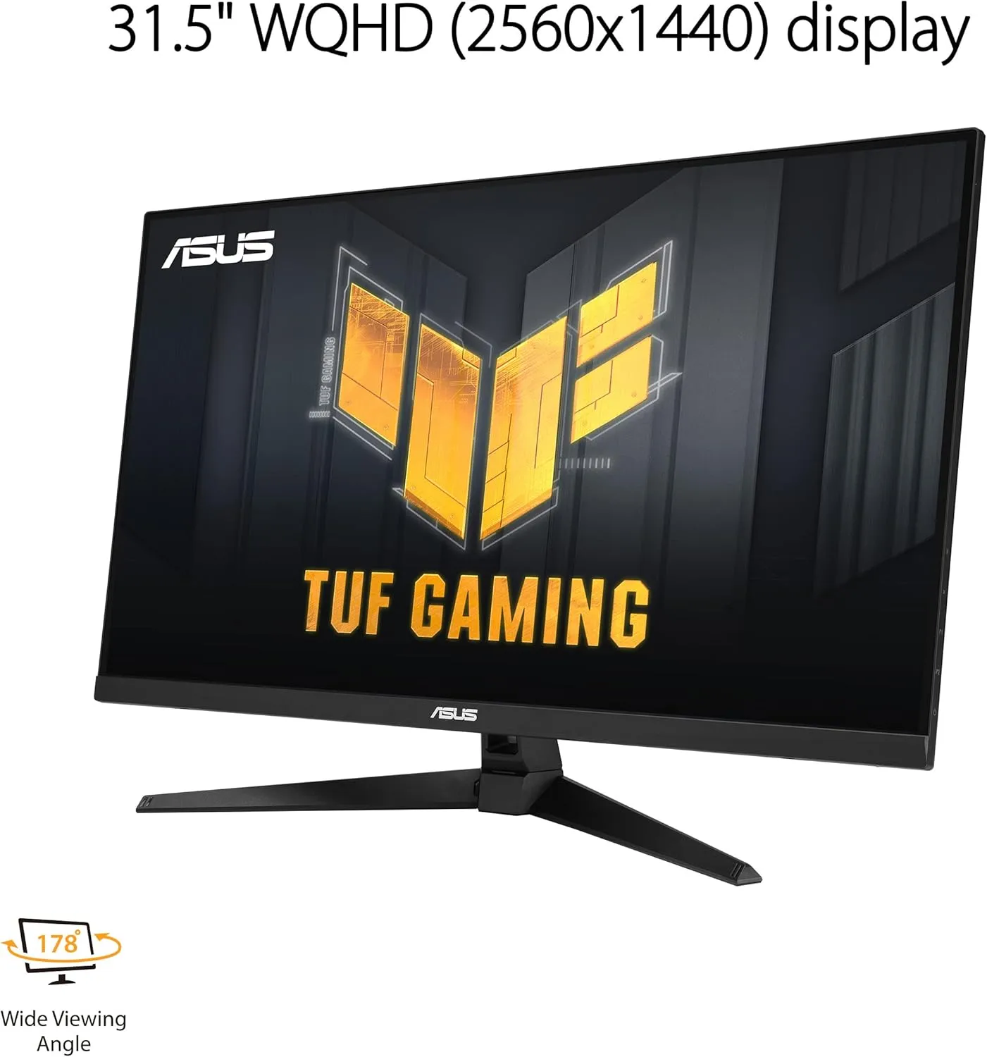 ASUS TUF Gaming QHD (2560x1440) Gaming Monitor — 1ms, ELMB, FreeSync Premium, HDR-10