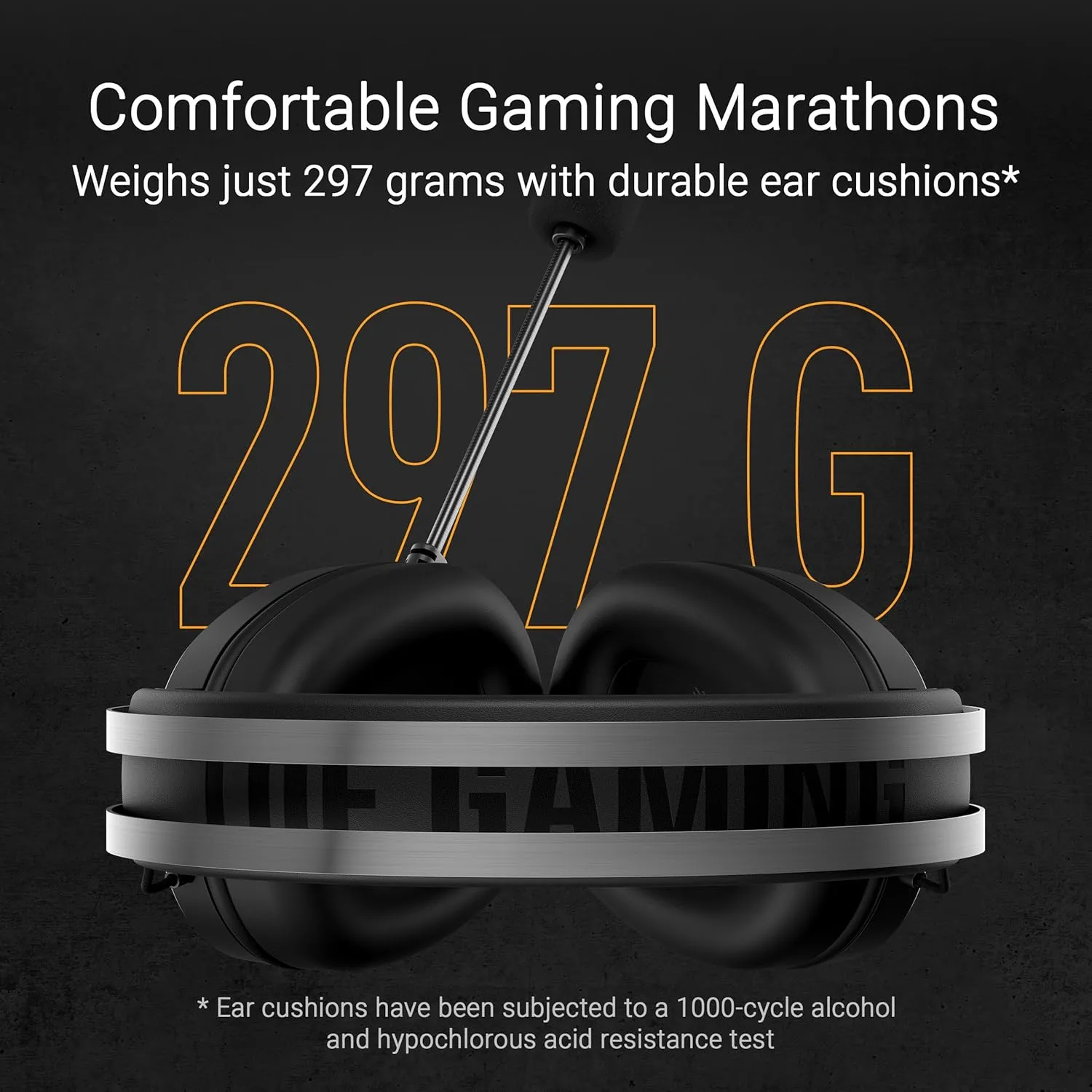 ASUS TUF Gaming H1 Gen II Wired USB-A Gaming Headset with Mic – 40mm Drivers, Virtual 7.1 Surround Sound, TeamSpeak-Certified Mic, Ergonomic, Lightweight, Removeable Ear Cushions, for PC, PS5, PS4