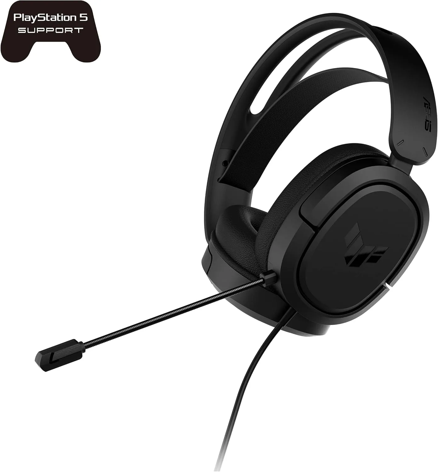 ASUS TUF Gaming H1 Wired Headset – Discord Certified Mic, 7.1 Surround, 40mm Drivers – Black