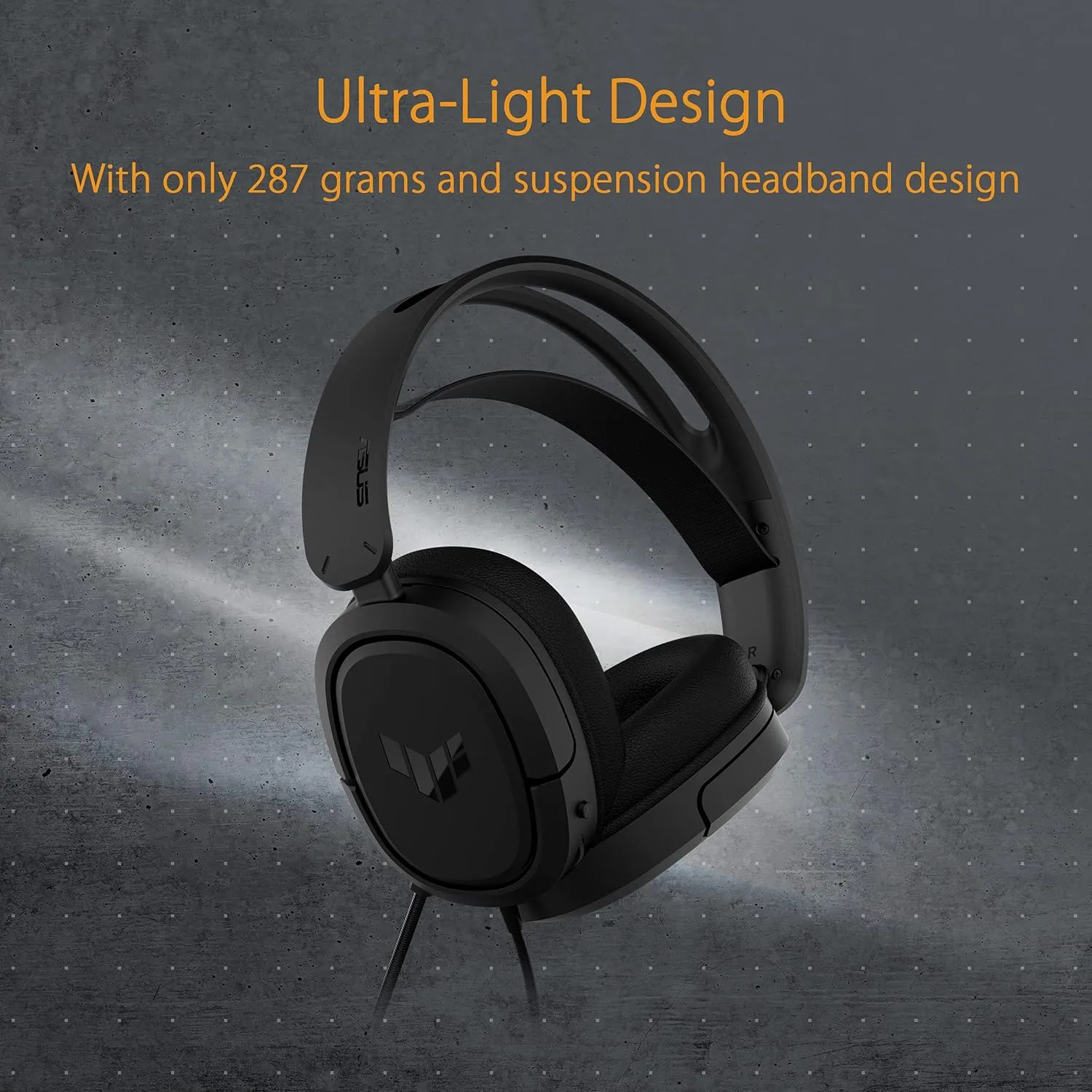 ASUS TUF Gaming H1 Wired Headset – Discord Certified Mic, 7.1 Surround, 40mm Drivers – Black
