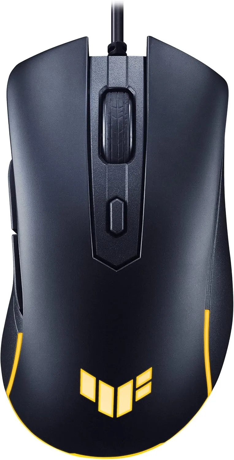 ASUS TUF Gaming M3 Gen II Wired USB Gaming Mouse – Right-Handed Ergonomic, 59g Lightweight, 8K DPI, IP56 Dust & Water Resistance, Antibacterial Guard, 6 Programmable Buttons, PC/Mac Support - Black