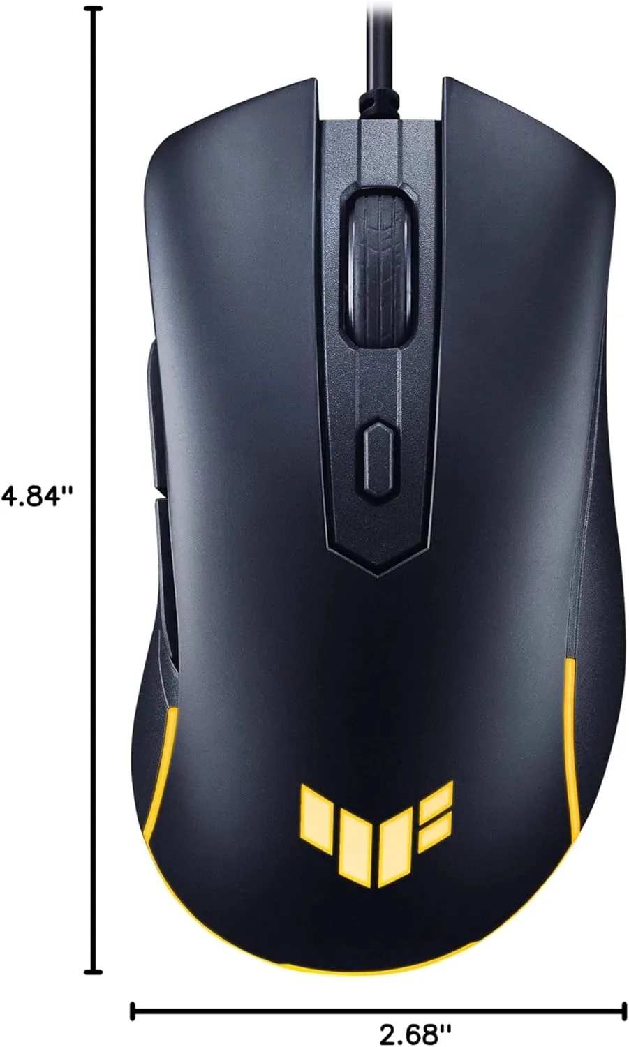 ASUS TUF Gaming M3 Gen II Wired USB Gaming Mouse – Right-Handed Ergonomic, 59g Lightweight, 8K DPI, IP56 Dust & Water Resistance, Antibacterial Guard, 6 Programmable Buttons, PC/Mac Support - Black