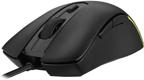 ASUS TUF Gaming M3 Gen II Wired USB Gaming Mouse – Right-Handed Ergonomic, 59g Lightweight, 8K DPI, IP56 Dust & Water Resistance, Antibacterial Guard, 6 Programmable Buttons, PC/Mac Support - Black