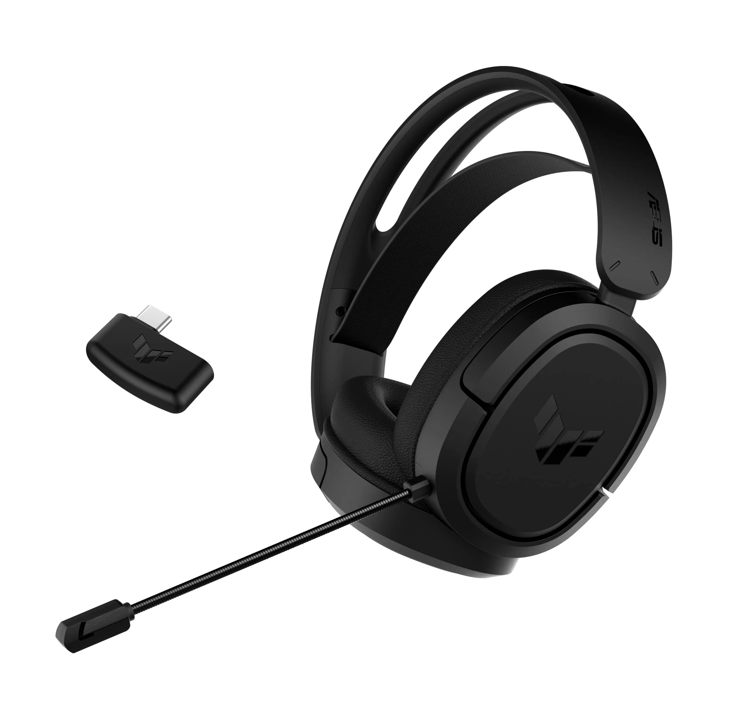 ASUS TUF Gaming H1 Wireless Gaming Headset with Mic – 2.4GHz via USBC, Virtual 7.1 Surround Sound, Deep Bass, Discord/TeamSpeak-Certified Mic, Lightweight, for PC, Mac, PS5, PS4, Switch, Mobile