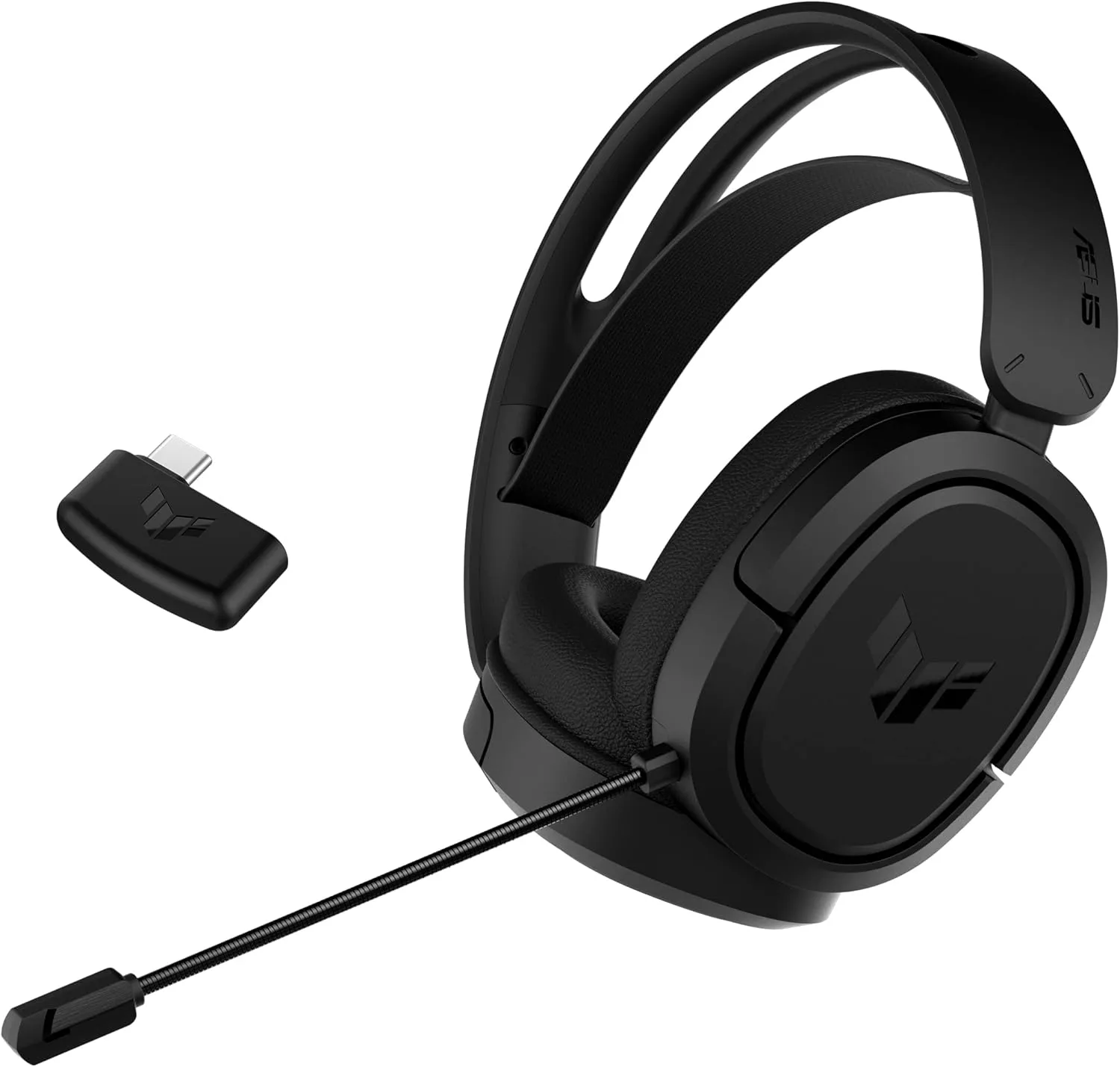 ASUS TUF Gaming H1 Wireless Gaming Headset with Mic – 2.4GHz via USBC, Virtual 7.1 Surround Sound, Deep Bass, Discord/TeamSpeak-Certified Mic, Lightweight, for PC, Mac, PS5, PS4, Switch, Mobile