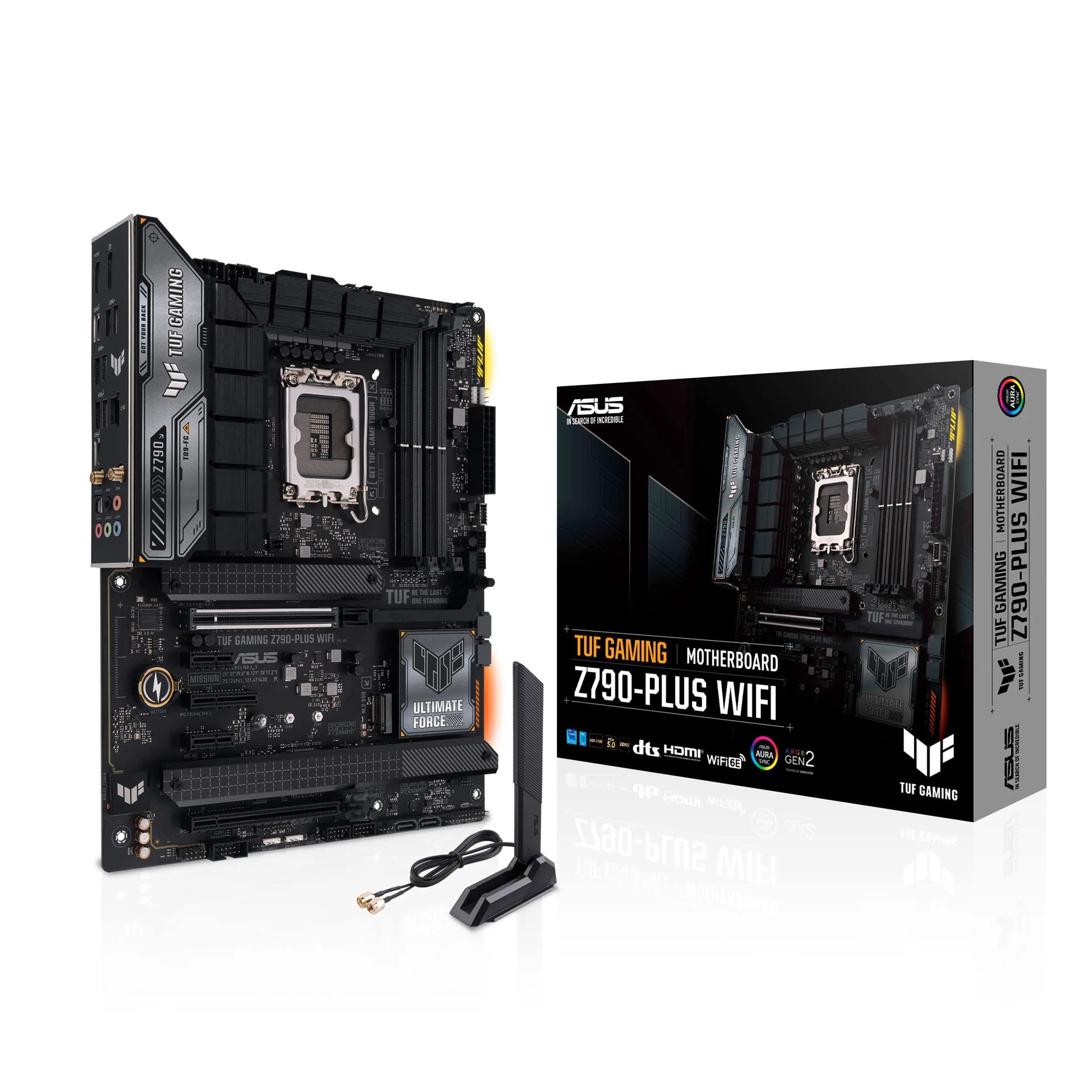 ASUS TUF Gaming Z790-Plus WiFi LGA 1700 ATX Motherboard (DDR5, PCIe 5.0, WiFi 6E)
