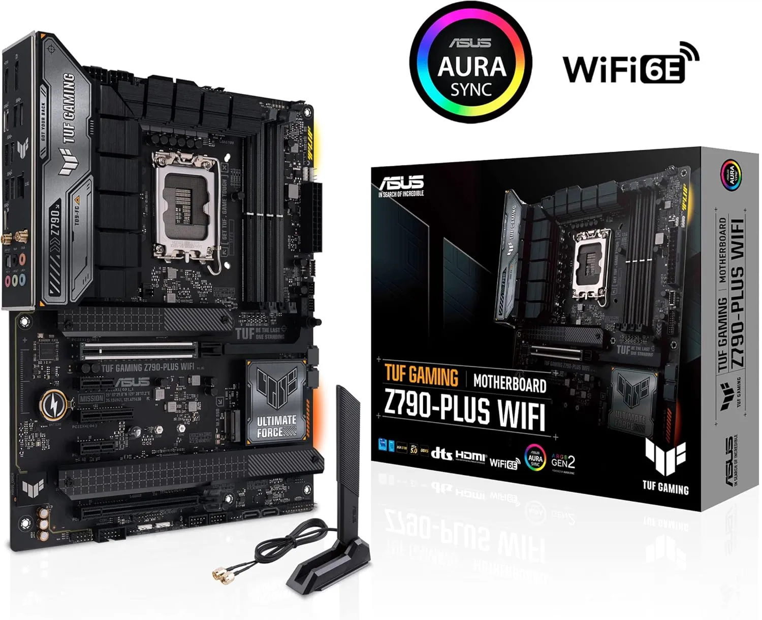 ASUS TUF Gaming Z790-Plus WiFi LGA 1700 ATX Motherboard (DDR5, PCIe 5.0, WiFi 6E)