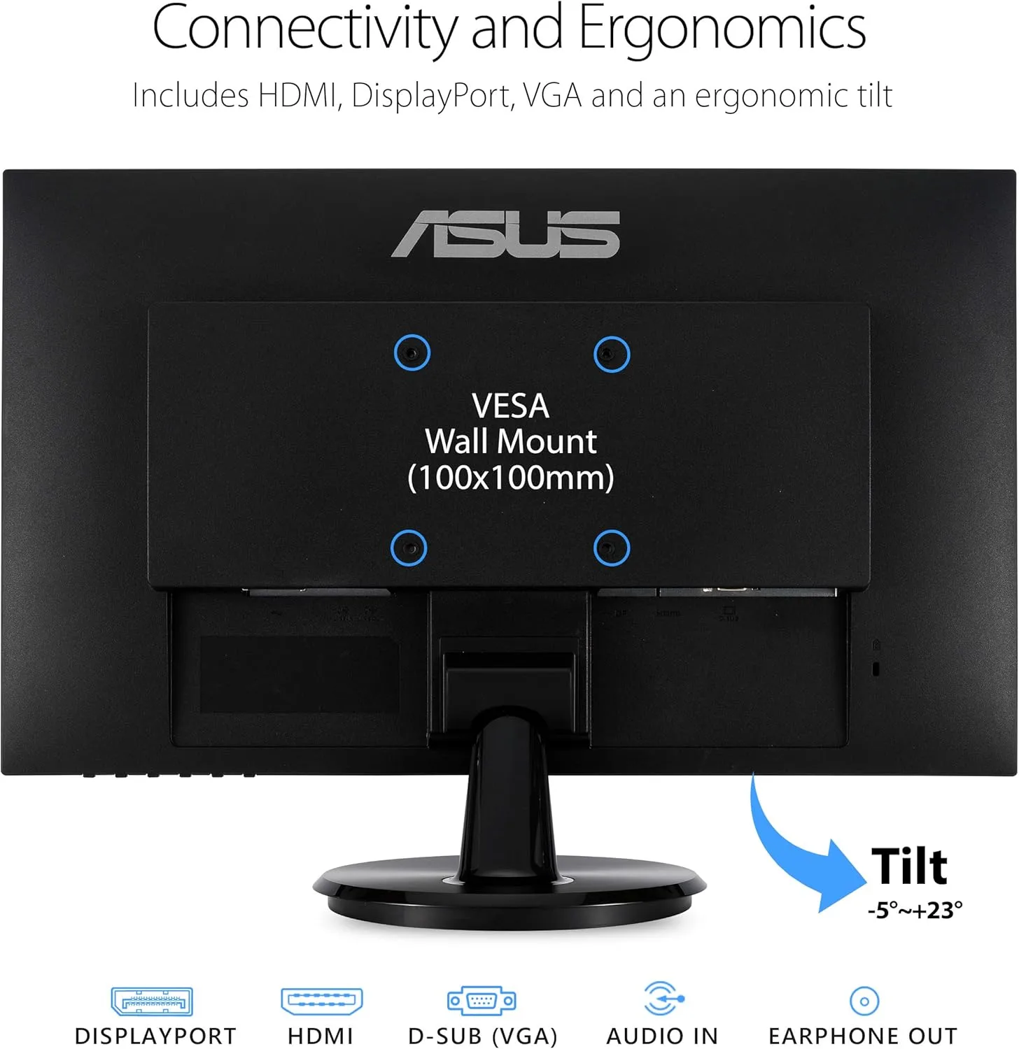 ASUS Eye Care Monitors with Adaptive-Sync & VESA Mount