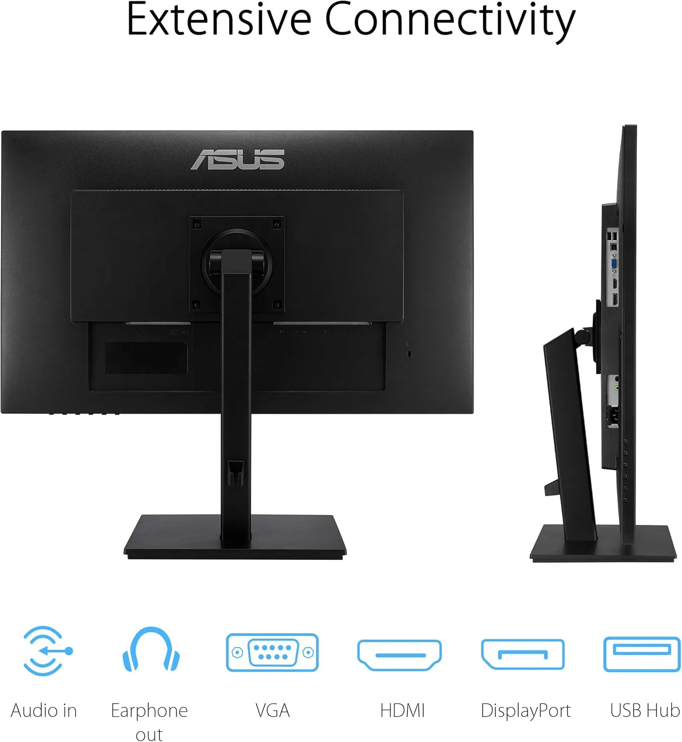 ASUS Full HD 1080p Monitor with Eye Care, HDMI VGA USB