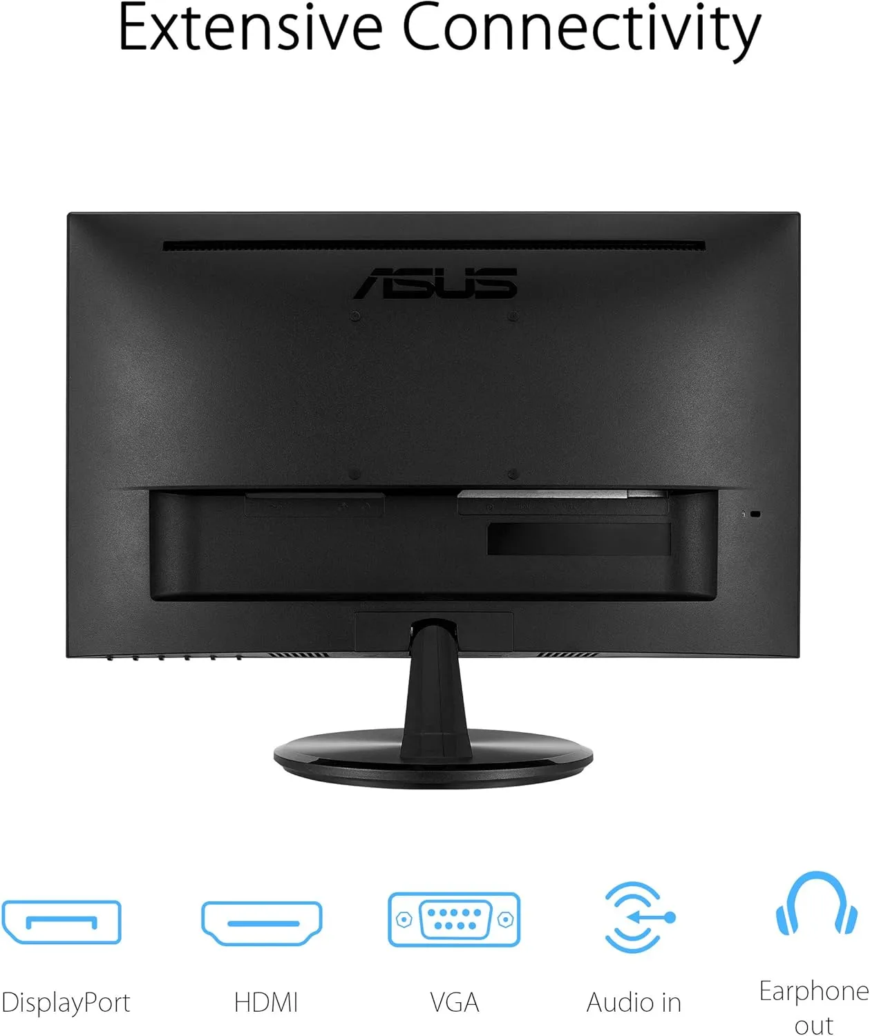 ASUS VP229Q 21.5” Monitor, 1080P Full HD, 75Hz, IPS, FreeSync/Adaptive-Sync, Eye Care, HDMI DisplayPort VGA, Frameless