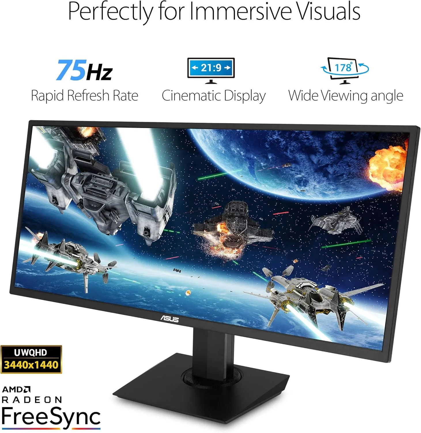 ASUS Eye Care Monitor with Adaptive-Sync and Built-in Speakers