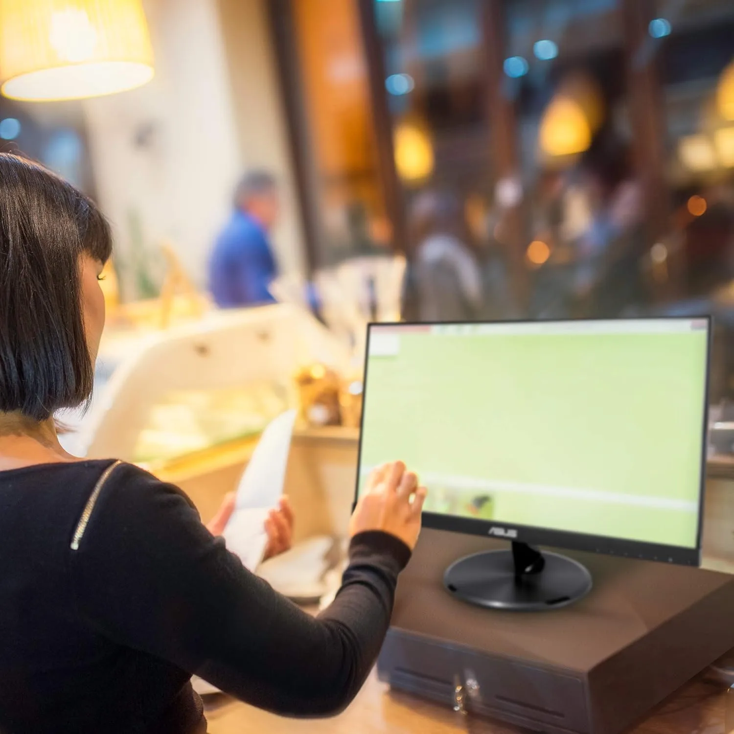 ASUS VT229H 21.5" Monitor 1080P IPS 10-Point Touch Eye Care with HDMI VGA, Black 21.5" IPS 10-Point Touch Screen