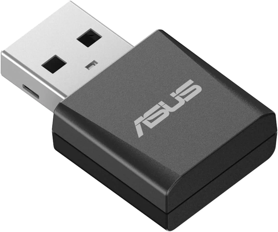 ASUS Tri-Band WiFi 7 Nano USB Adapter (USB-BE92 Nano), 6GHz Band, Support 4096-QAM, Plug and Play, Compatible with Windows® 10 & 11