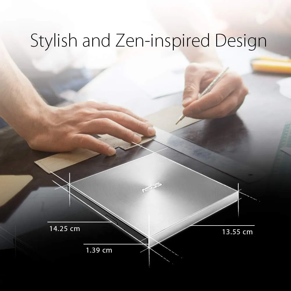 ASUS Slim Portable 8X External DVD Writer USB 2.0 Drive