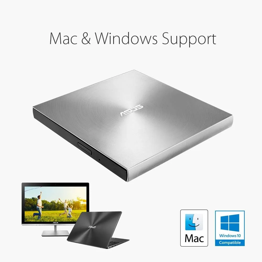 ASUS Slim Portable 8X External DVD Writer USB 2.0 Drive
