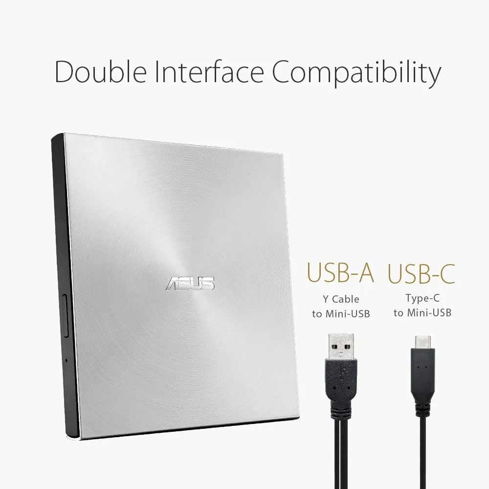 ASUS Slim Portable 8X External DVD Writer USB 2.0 Drive