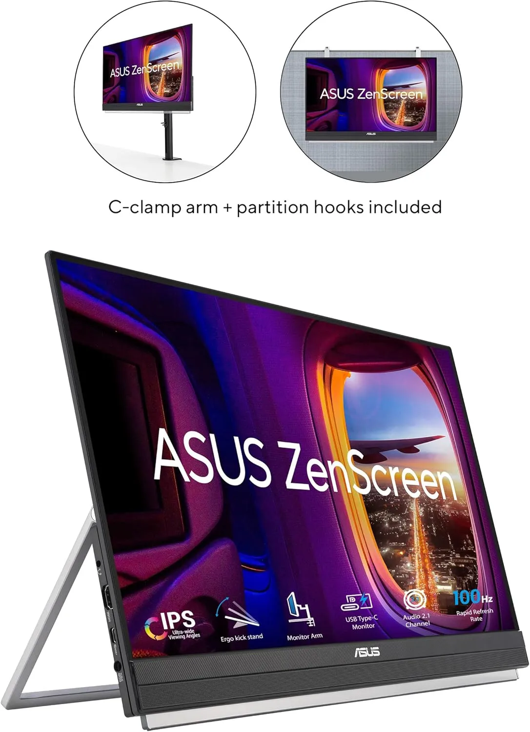 ASUS ZenScreen Portable IPS USB-C Monitor