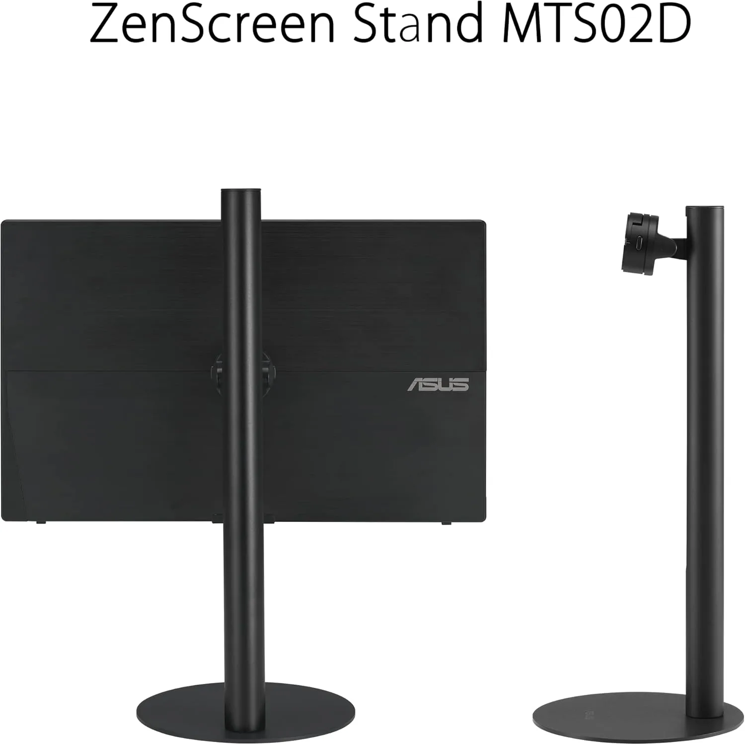ASUS ZenScreen Stand MTS02D - Ergonomic Adjustable Stand for Portable Monitors, Titanium