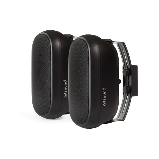 Artsound ASW550, waterproof, 2-way onwall LS, black (2pc)