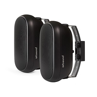 Artsound ASW800, waterproof, 2-way onwall LS, black (2pc)