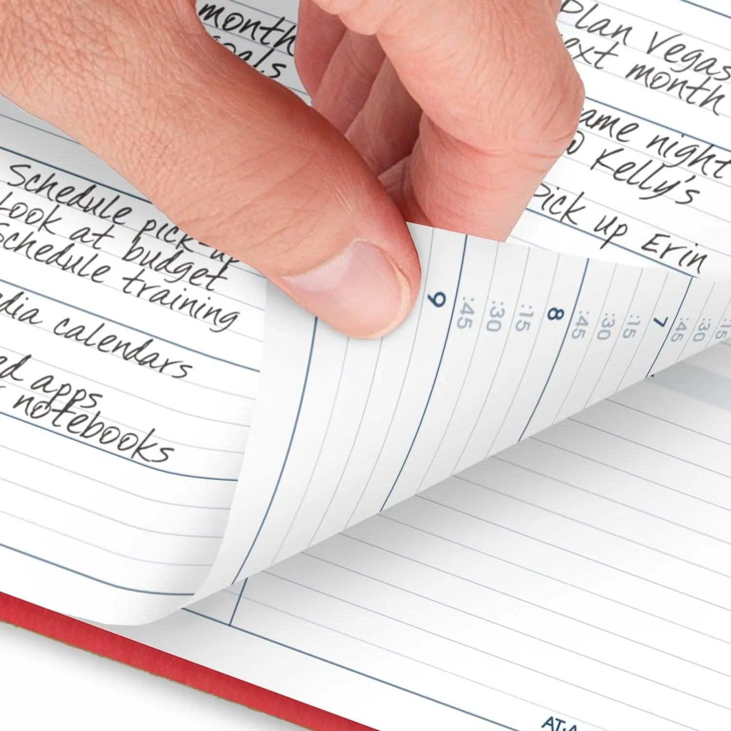 AT-A-GLANCE Weekly Appointment Book Planner, Large 8-1/4 x 11, Quarter-Hourly
