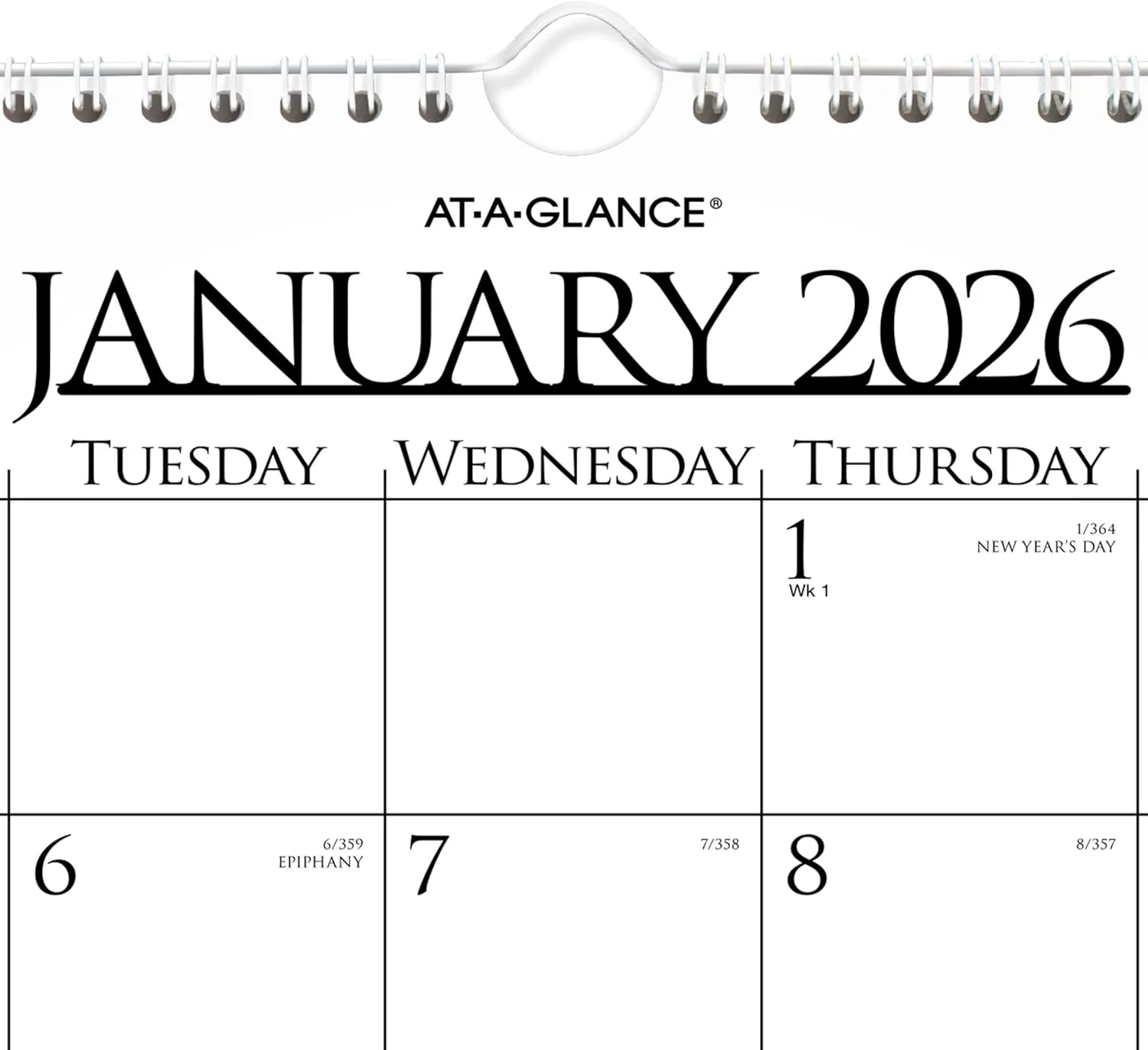AT-A-GLANCE 2026 Wall Calendar, Monthly, 15" x 12", Medium, Business (997-1-26) 2026 New Edition