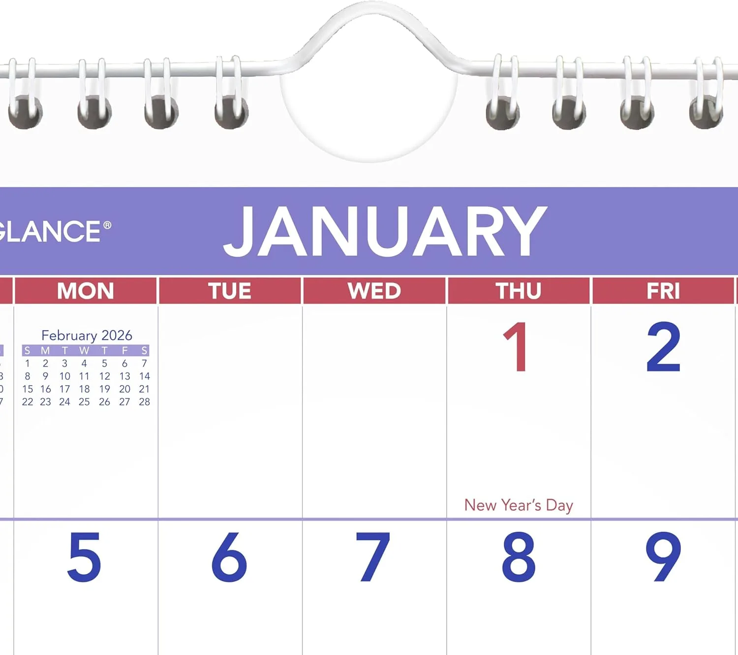 AT-A-GLANCE Monthly Wall Calendar