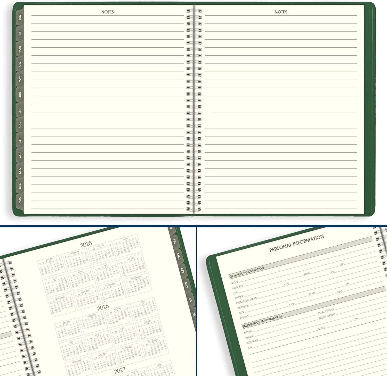 AT-A-GLANCE 2026 Planner, Monthly, 9" x 11", Large, Recycled, Green (70260G6026)