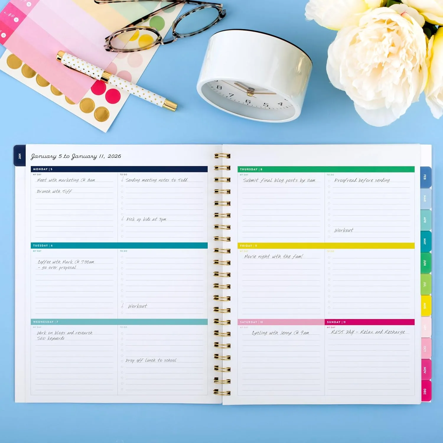 AT-A-GLANCE Simplified by Emily Ley Weekly & Monthly Planner