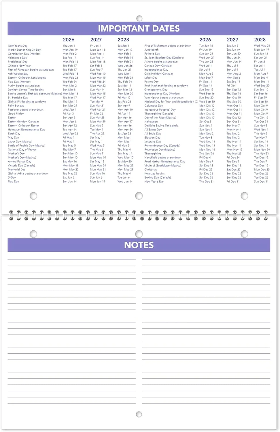 AT-A-GLANCE Wall Calendar, 8.5 x 11, Small, Monthly Unruled Blocks