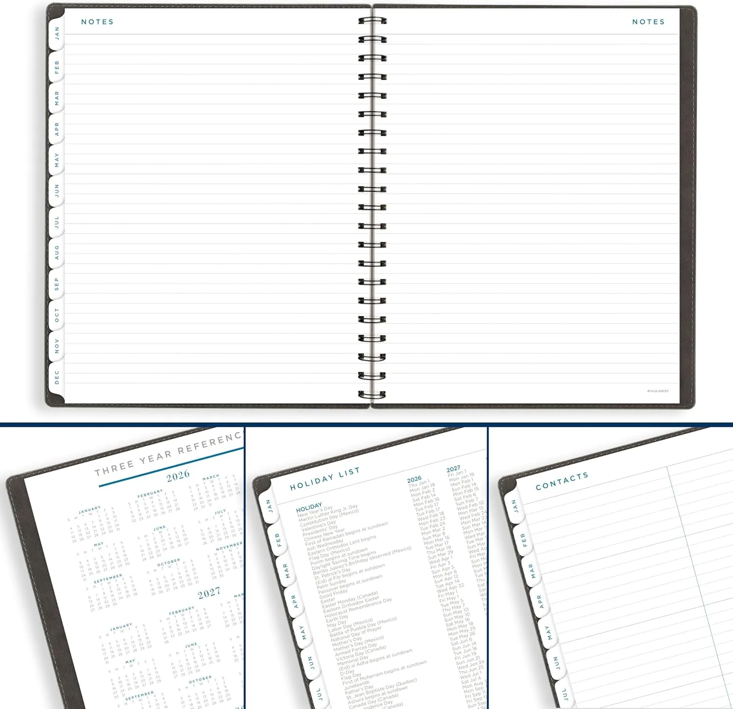 AT-A-GLANCE Signature Weekly & Monthly Planner, Large 8.5 x 11