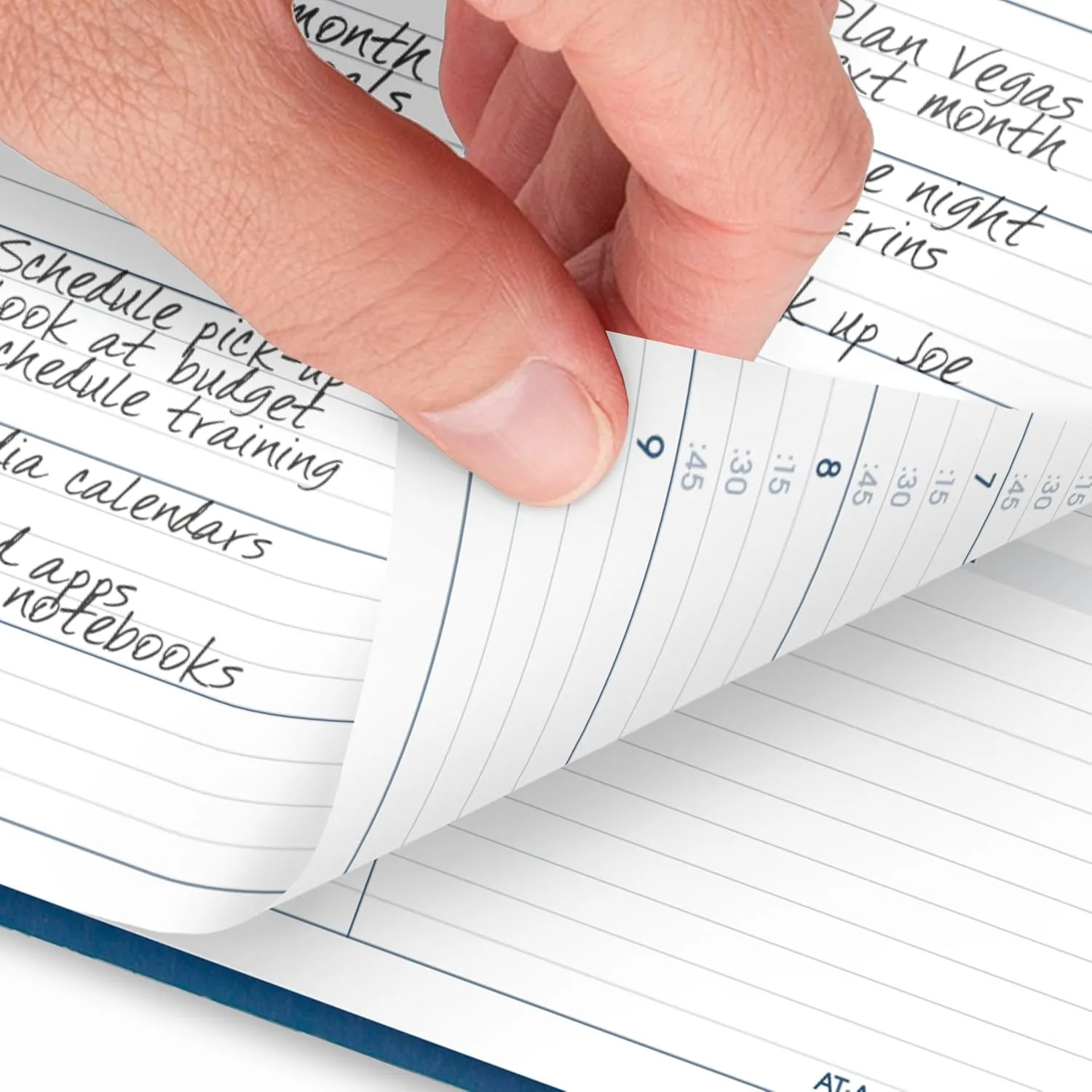 AT-A-GLANCE Weekly Appointment Book Planner, Large 8-1/4 x 11, Quarter-Hourly