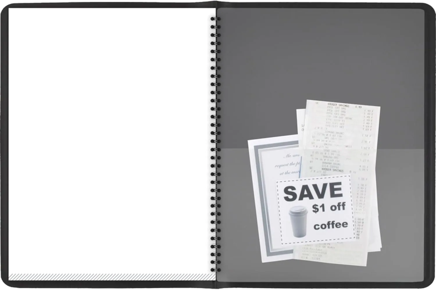 AT-A-GLANCE 8058005 Recycled Visitor Register Book, Black, 8 1/2 x 11