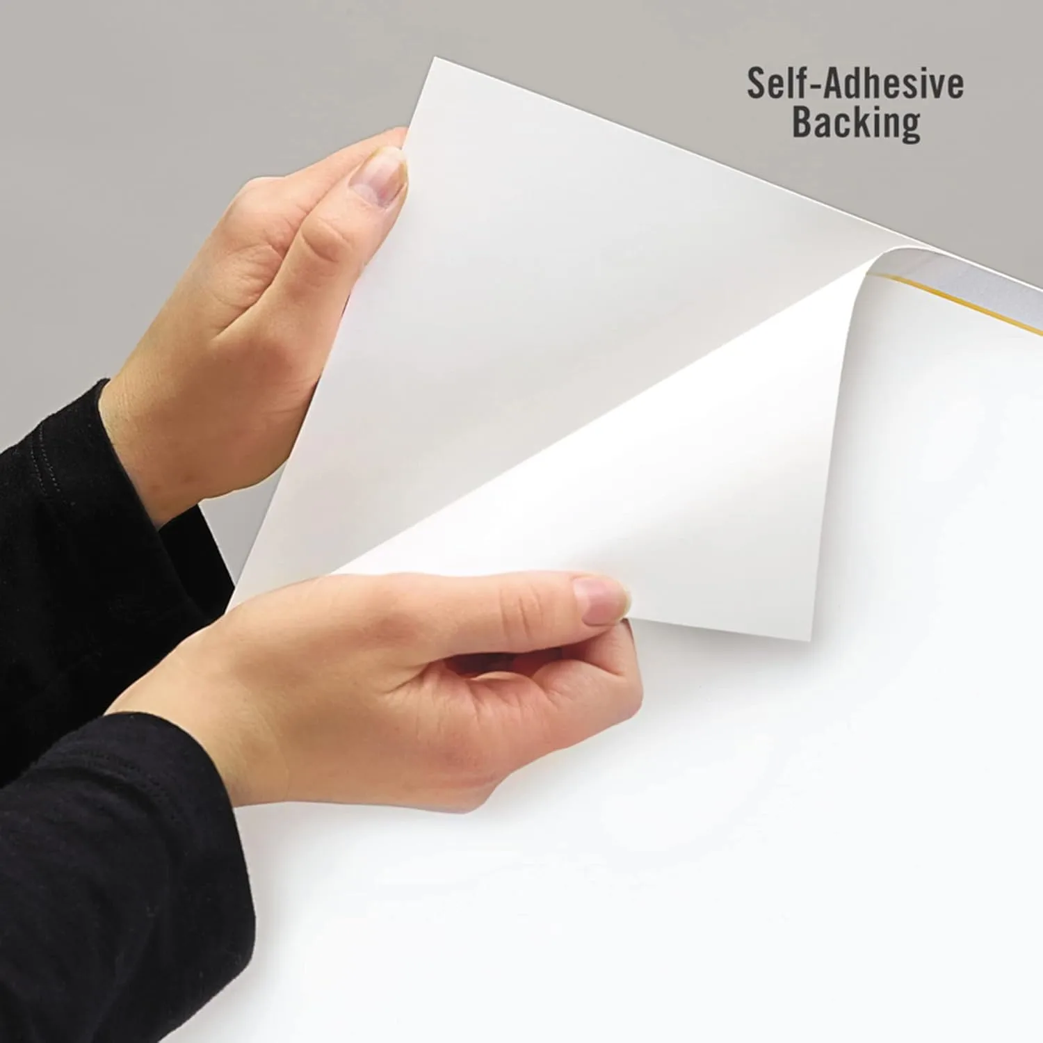 AT-A-GLANCE AW602028 WallMates Self-Adhesive Dry Erase Monthly Planning Surface, 36 x 24, Gray/White/Orange