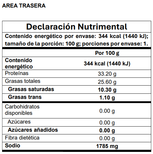 Carne Seca en Trozo 100 grs
