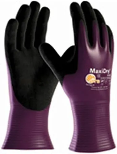 ATG MaxiDry 56-426/XL Drivers Style Nitrile Non-Slip Work Gloves - Purple XL