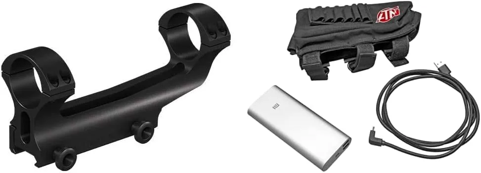 ATN Quick Detach Mount for 30mm Scope Tube, Black Mount + Weapon Kit