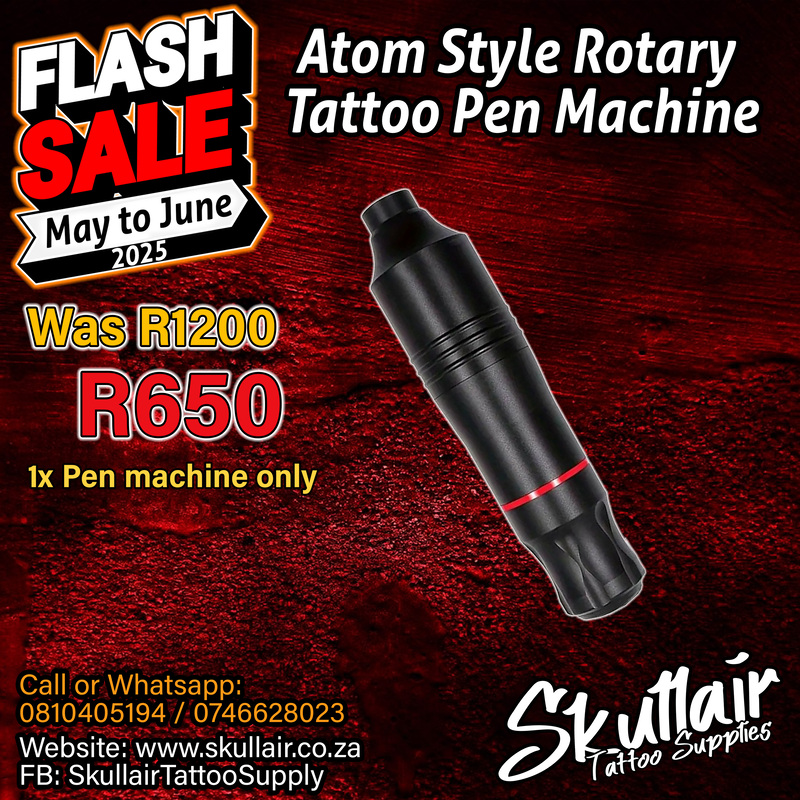 Rotary Atom Style Pen Tattoo machine 3.5mm Stroke length