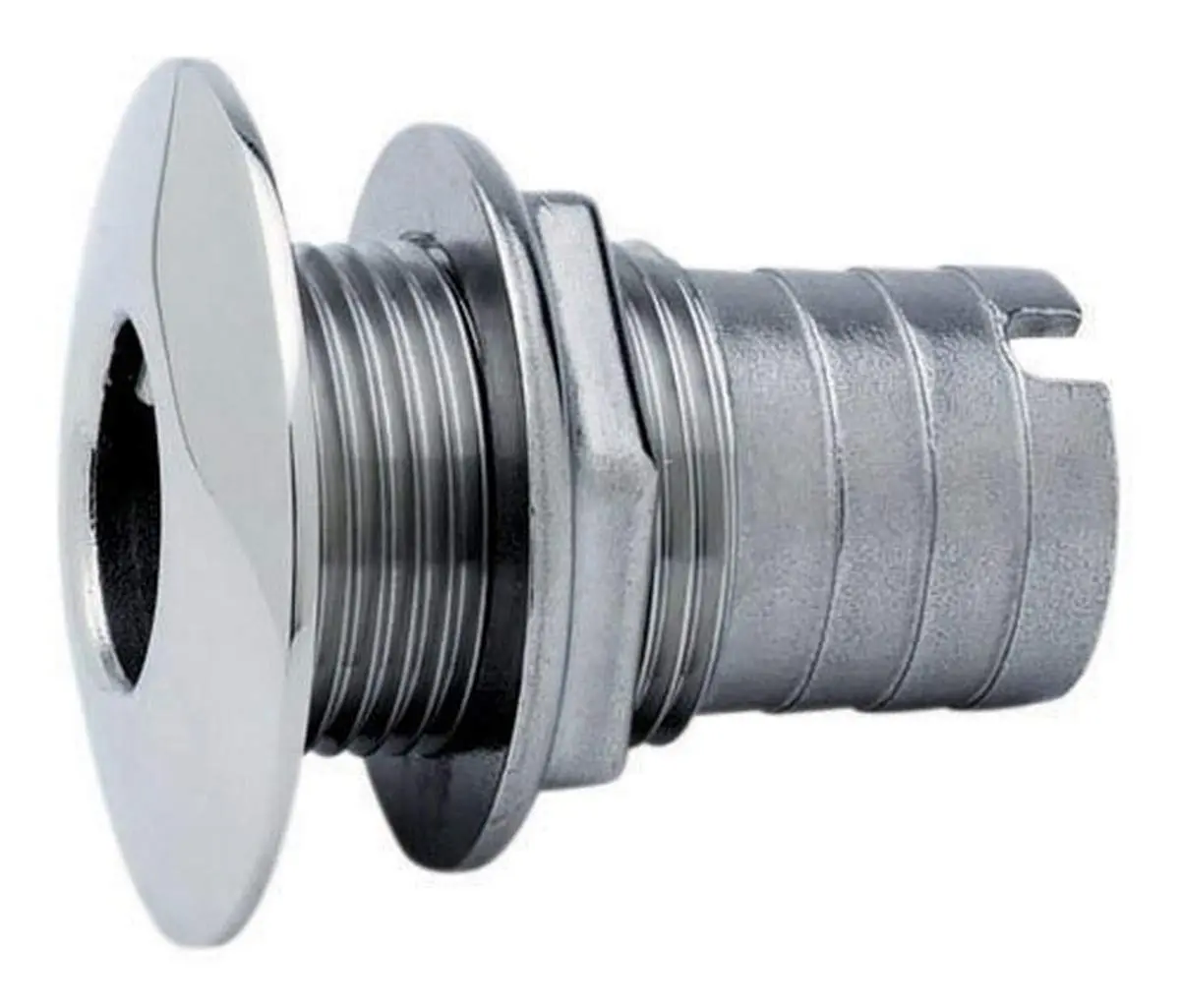 Attwood Stainless Steel Thru-Hull Short Straight Barbed
