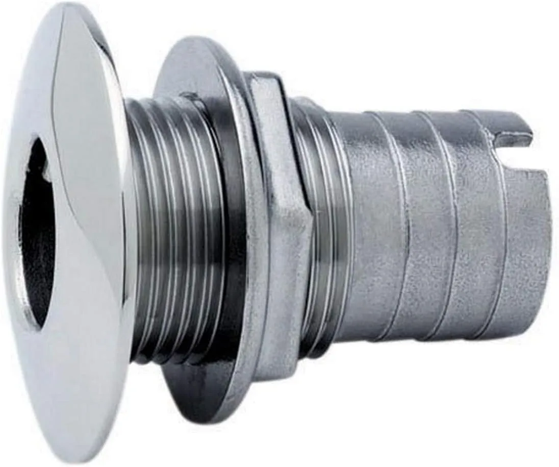 Attwood Stainless Steel Thru-Hull Short Straight Barbed