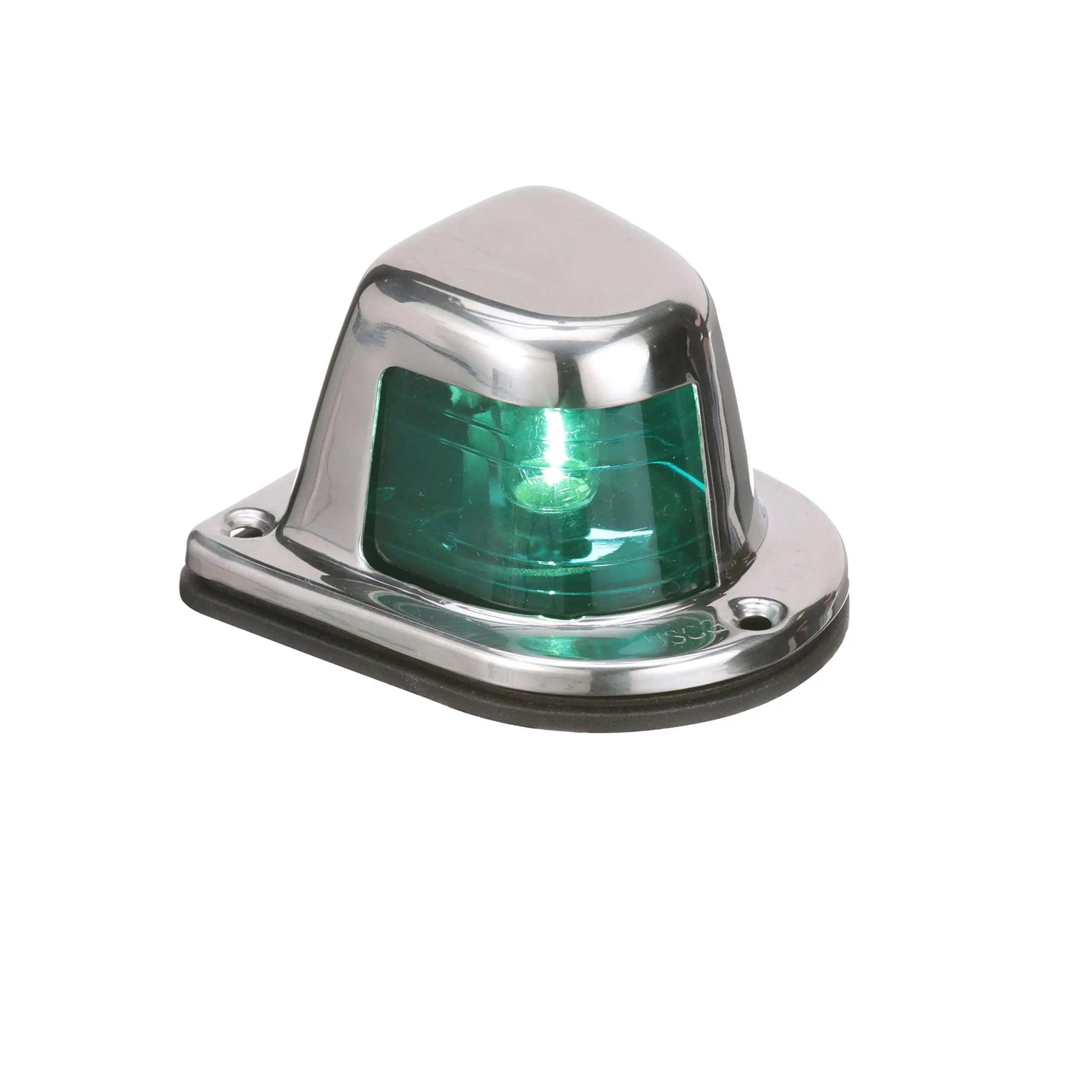 ATTWOOD 1-Mile Deck Mount Sidelight - 12V - Stainless Steel Housing