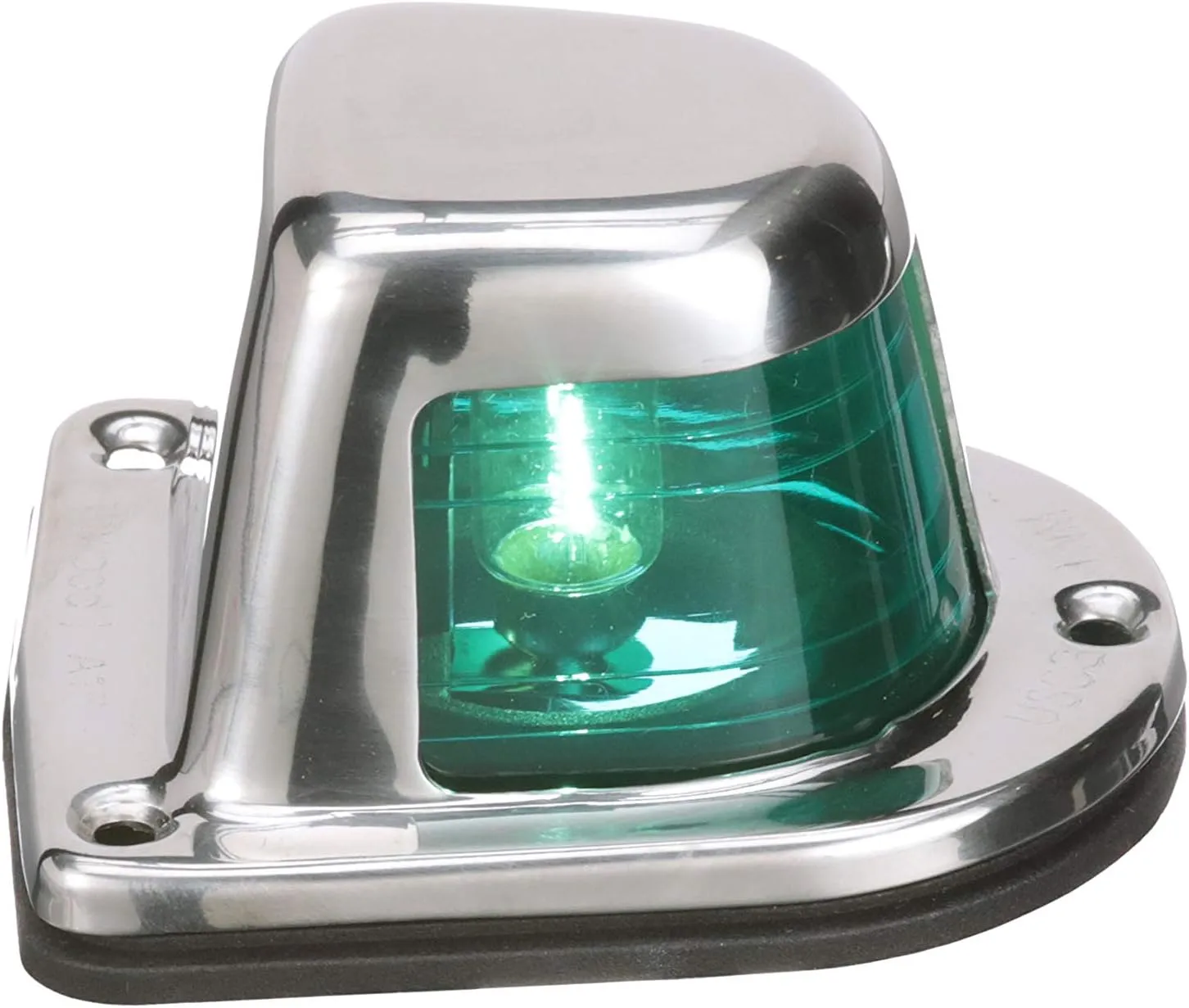 ATTWOOD 1-Mile Deck Mount Sidelight - 12V - Stainless Steel Housing